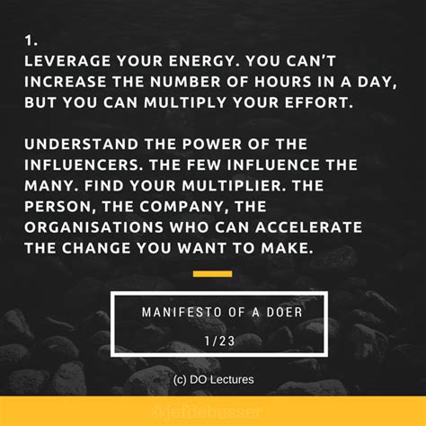 Leverage Your Energy You Cant Increase The Number Of Hours In A Day