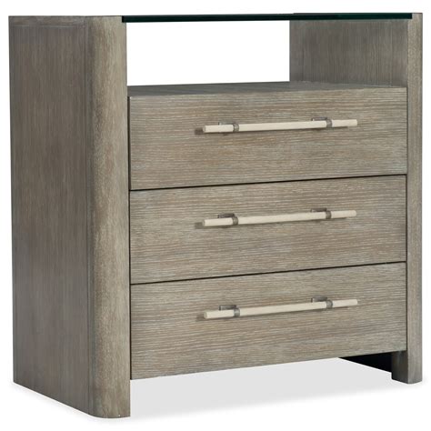 Build three drawers with dimensions as shown. Hooker Furniture Affinity Transitional 3 Drawer Nightstand ...