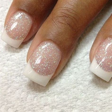 7 Tempting French Manicure Variations To Try Today Glitter French