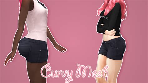 Sims 4 Ccs The Best Curvy Mesh By Sulsul