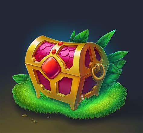 Chest On Behance Game Concept Art Game Props Game Art