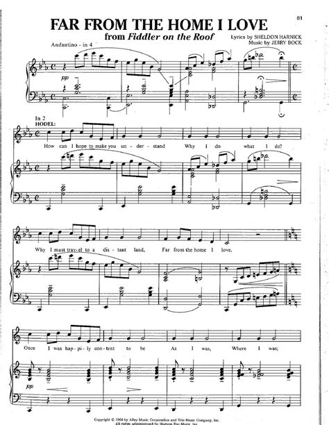 Far From The Home I Love My Love Read Online For Free Sheet Music