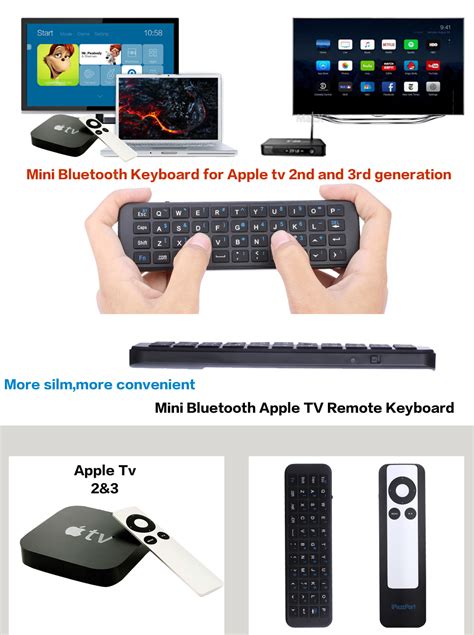 Hold your remote three inches away from the apple tv and point it at the device. Amazon.com: iPazzPort Mini Wireless Bluetooth Qwerty ...
