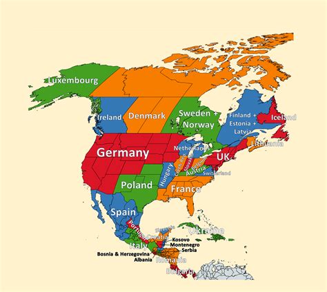 Comparing The Population Sizes Of Countries In North America With Those