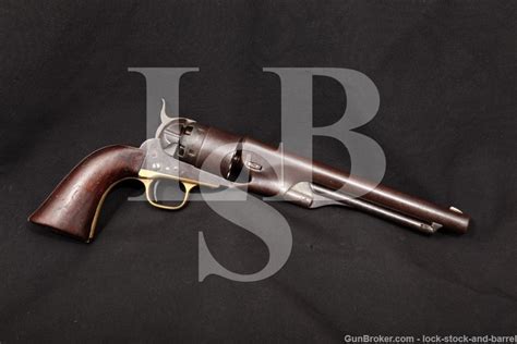 Civil War Era Colt Model 1860 Army 44 Caliber Percussion Revolver Mfd