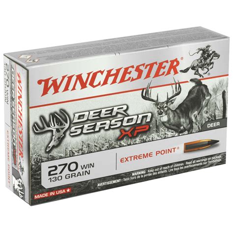 Winchester Deer Season Xp Rifle Amo 270 Win 130gr Extreme Point 20rd
