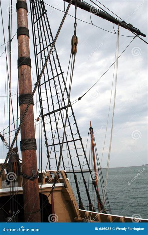 Tall Ship Mast Stock Photo Image Of Lake Mast Wooden 686088