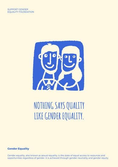 Customize 85 Gender Equality Poster Templates Online Canva