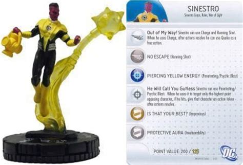 Sinestro 003 War Of The Light Fast Forces Dc Heroclix Dc Etsy