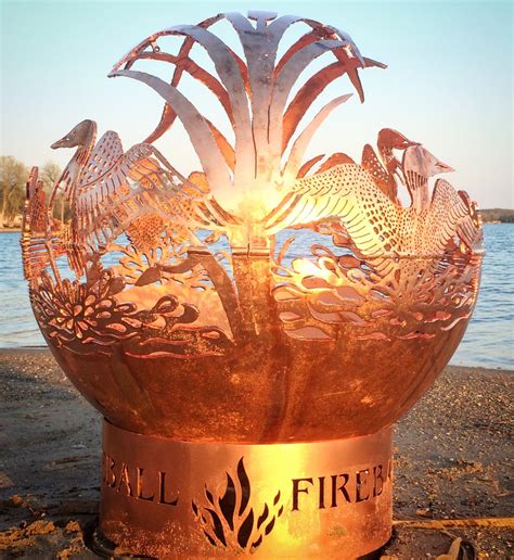 Pelican Or Loon Fireball Fire Pit Fireball Firepits Are Etsy