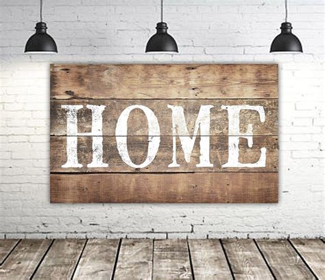 Large Rustic Home Sign Farmhouse Wall Decor Rustic House Country