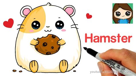 How To Draw A Hamster Super Easy Youtube Hamster