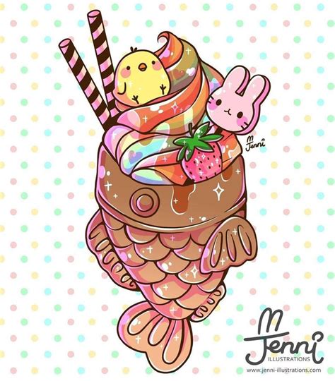 Ice Cream Cute Animal Drawings Kawaii Cute Kawaii Drawings Cute