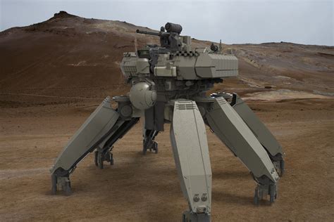 Artstation Mech Chtazi Nazka Combat Robot Mech Military Equipment