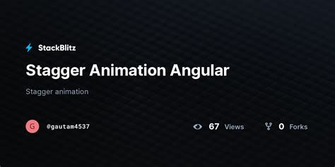 Stagger Animation Angular StackBlitz