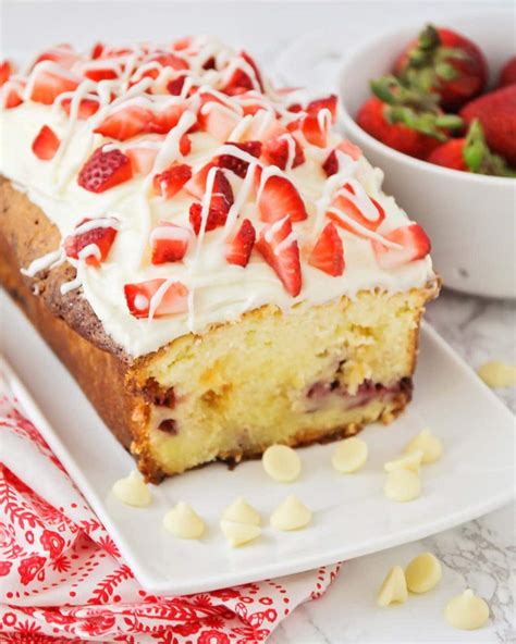 Real Strawberries Pound Cake