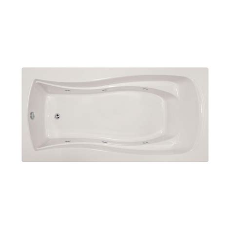 Eago am199etl 5ft clear rounded corner acrylic whirlpool bathtub for two msrp: Hydro Systems Charlotte 6 ft. Reversible Drain Whirlpool ...