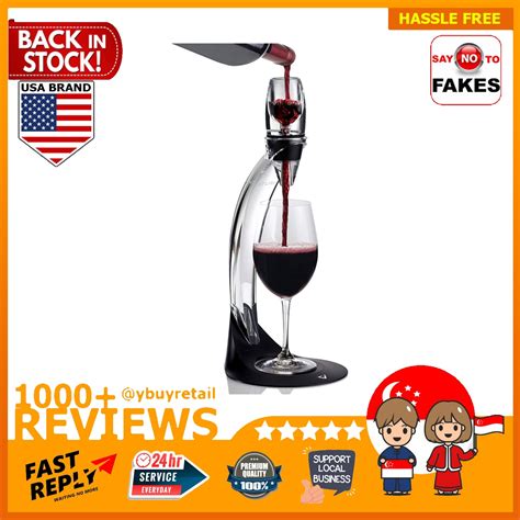 [bml] Vinturi Deluxe Essential Red Wine Aerator Pourer And Decanter Tower Set Black Tv And Home