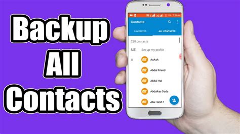 How To Backup Contacts On Android Phone Youtube