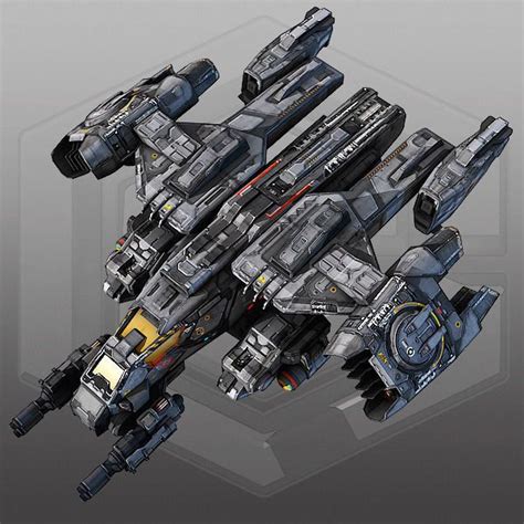 Scifi Dropship 3d Model Game Ready Max Sci Fi Character