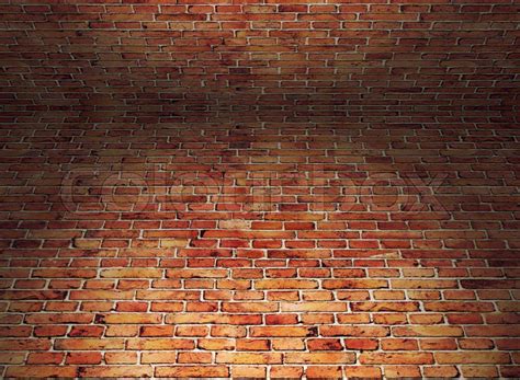 Angle View Of Red Brick Wall Stock Image Colourbox