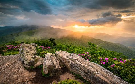 Appalachian Mountains Tennessee Sunset Landscape Photography Desktop Hd