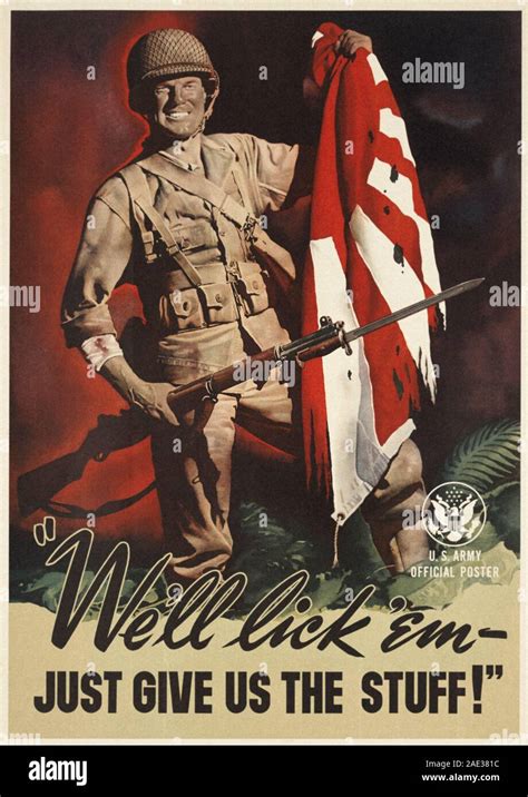 American Patriotic Poster From Time Of World War Ii S Stock Photo Alamy