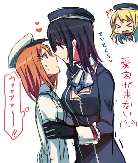 Atago Female Admiral And Takao Kantai Collection Drawn By Aoki