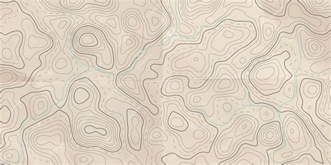 Premium Vector Topographic Line Map With River