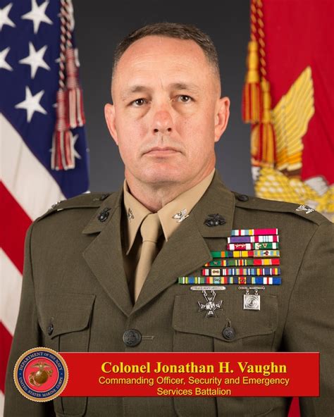 Colonel Jonathan H Vaughn Marine Corps Base Camp Pendleton Leaders