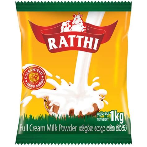 Ratthi Full Cream Milk Powder 1kg ~ Chemist365lk