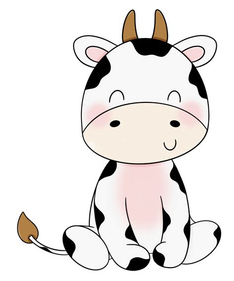 Lindo Personaje De Diseño De Dibujos Animados De Vaca 9363226 Png