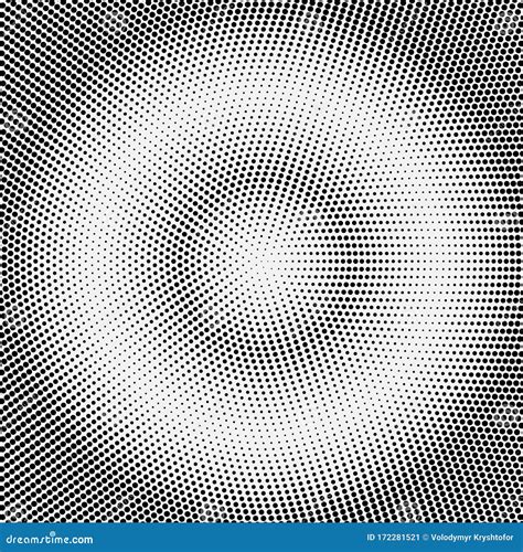 Gradient Halftone Radial Illustration Abstract Gradient Background Of