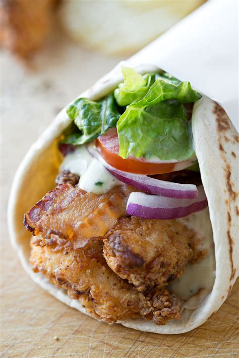 Crispy Chicken Wrap The Cozy Apron