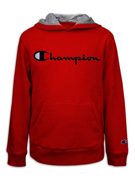 Champion Boys Embroidered Signature Fleece Pullover Hoodie Sizes 8 20