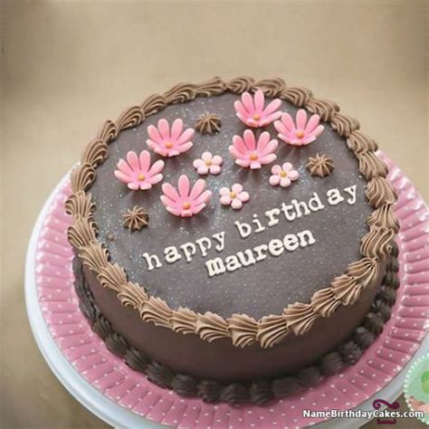 Happy Birthday Maureen Cakes Cards Wishes