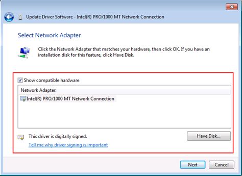 Windows 7 Network Driver Install