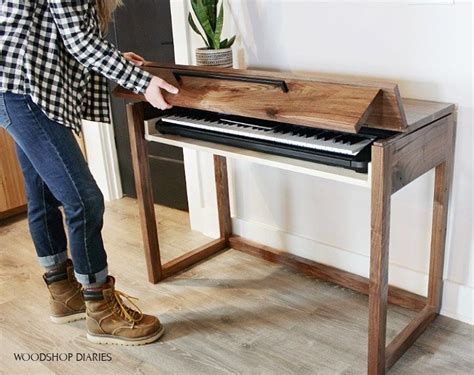 How To Build A Diy Keyboard Stand Or Flip Top Writing Desk Piano