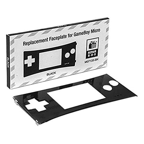 Game Boy Micro Replacement Faceplate Only Black Video Games
