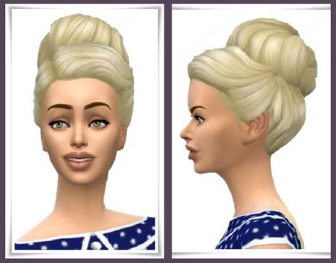 Sims 4 Cc Hair Bun Psadomaniac