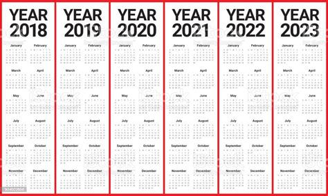 2021 2022 2023 2024 Calendar Calendar Set In Basic Design For 2020