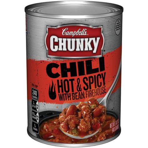 Campbells Chunky Hot Spicy Beef Bean Firehouse Chili Beef Poster