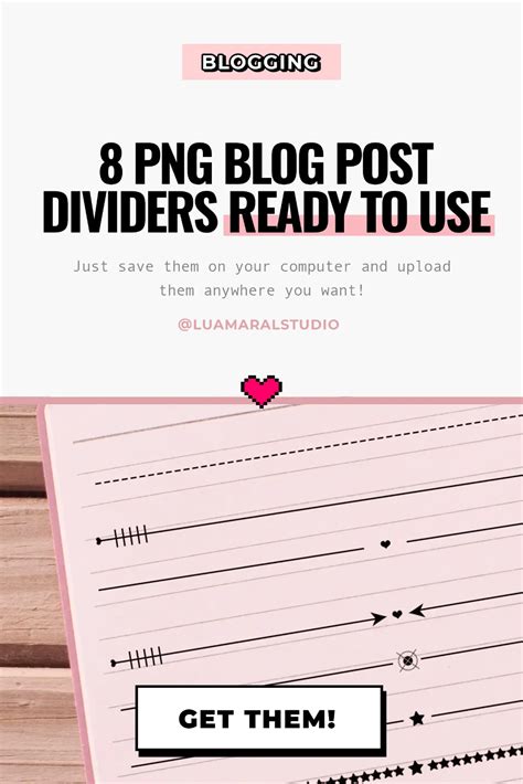 Freebie 8 Cool Post Dividers For Your Blog Posts ⋆ Aesthetic Design