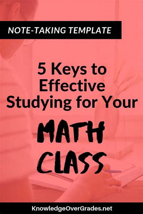 5 Keys To Studying Effectively For Your Math Class Studying Math