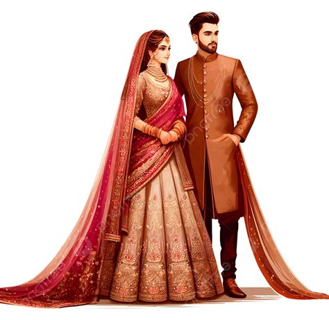pareja de boda png trajes de pareja de boda png india vestidos de novia ilustración de