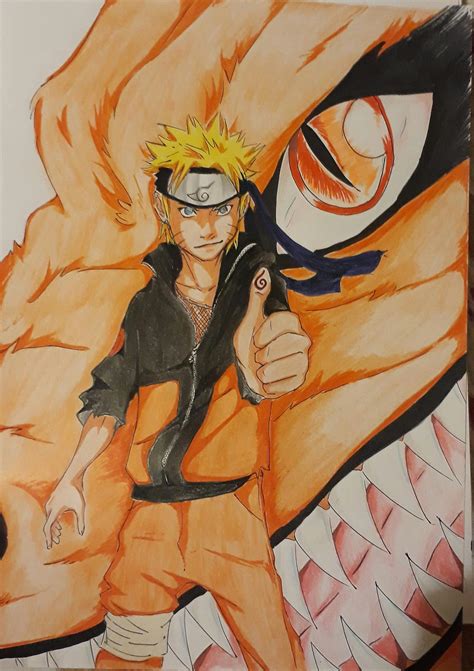 Colored Pencil Drawing Naruto