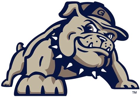 Georgetown Hoyas Logo Mascot Logo 1995 2004 Full Body Bulldog