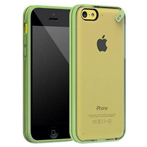 Puregear Slim Shell Lime Green Clear Case Cover For Apple Iphone 5c