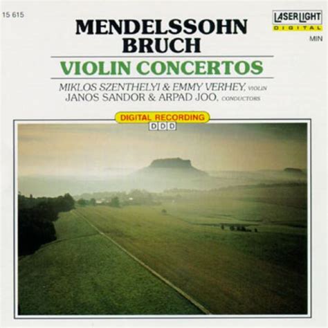 Mendelssohn Bruch Violin Concertos Miklós Szenthelyi