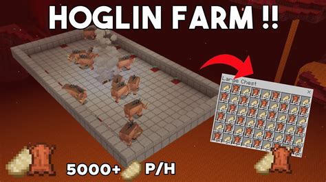 Best Hoglin Farm In Minecraft Bedrock 119mcpexboxconsoleps4